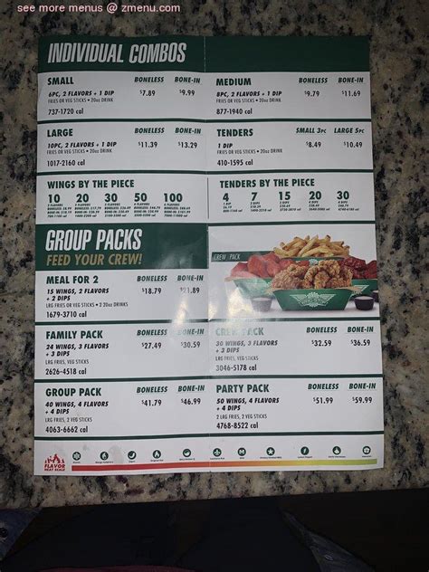 wingstop killeen tx menu